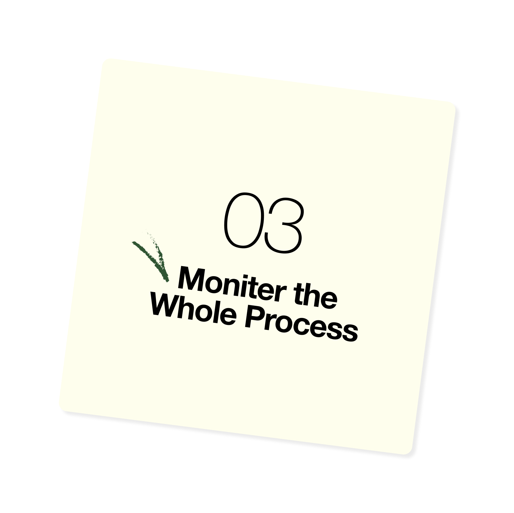 monitor the process