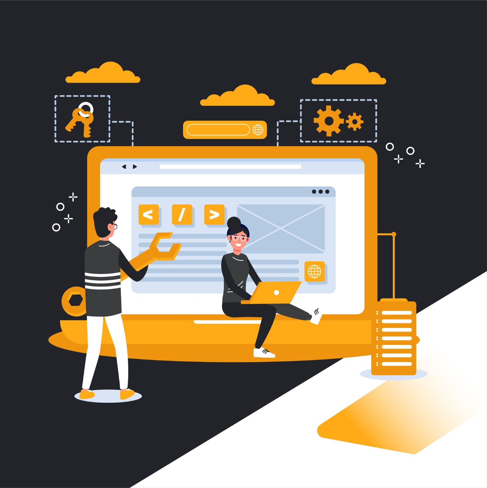 Without Touching Coding